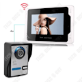 Miniatyrbillede 1 af 4: TD® Sonnette 7 tommer graffiti WIFI visuel HD 1080P bevægelsessensor besked sprog intercom visuel