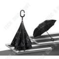 Miniatyrbillede 1 af 4: Foldbar paraply - TECH DISCOUNT - Sort - 107 cm - UV- og regnbeskyttelse Svart