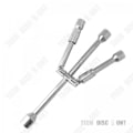 Miniatyrbild 3 av 4: TD® Cross Wrench Car Universal Förstärkt Vikbar Nödverktyg Reparation Däck Hjul Självåtdragande Silver Solid Mutter