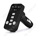 Miniatyrbillede 3 af 4: TD® FM Transmitter til Bil - Bluetooth Bil Kit MP3 Læser Trådløs Radio USB Oplader-53- iPhone 7 Samsung S7