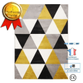 Miniatyrbillede 3 af 4: TD® Stue tæppe i geometrisk form - 120 x 160 cm - Polypropylen - Gul