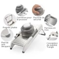 Miniatyrbillede 2 af 4: Køkkenmandolin - TD® - Professionel - Rustfrit Stål - Justerbar - Skridsikker