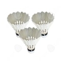 Miniatyrbillede 1 af 4: C Volants 3 stk. holdbare ænder fjer tre kugleled god elasticitet badminton til træning hvid badminton volanter