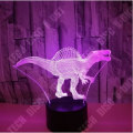 Miniatyrbillede 2 af 4: Nattelygte - NIAZHY - 3D Dinosaur - Taktile - 7 Farver - LED 7 färger (röd, grön, blå, gul, cyan