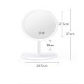 Miniatyrbild 4 av 4: Sminkspegel - INN® - Trefärgad LED - 18,5x27 cm - ABS - Modern design Vit