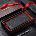 Miniatyrbild 4 av 4: CONFO® Business Wallet Color Läderplånbok för män Lång kostymjacka Farsdagspresent