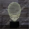 Miniatyrbillede 2 af 4: TD® Dekorativ USB Sammenfatning 7 Farver Fjernbetjening Optisk Illusion Nattelys 3D Visualisering Tabel Kontorlamper 3D Glow LED