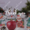 Miniatyrbild 3 av 4: TD® 20 äppelburkar för jul, tecknade äppelburkar på julafton, genomskinliga tomma, fredliga fruktburkar