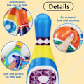 Miniatyrbild 3 av 4: TD® Set med 10 bowlingnålar + 2 bowlingklot - Bowlingset - Barnset Pojke Flicka 3 år Utomhusleksak