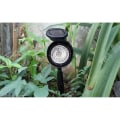 Miniatyrbillede 3 af 4: TD® Solarlampe LED lyse lampe udendørs belysning IP44 sort have terrasse tilbehør til vandtæt belysning