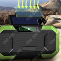 Miniatyrbillede 2 af 4: TD® Udendørs nødsolcelle trådløs bluetooth højttaler lommelygte håndsving energiproduktion multifunktionslyd