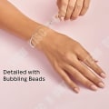 Miniatyrbild 4 av 4: TD® S925 sterlingsilverarmband med pärlor Justerbar DIY Basic ormbenskedja Hypoallergen semesterpresent