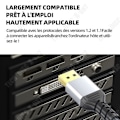 Miniatyrbild 3 av 4: TD Display Port Kabel 1,5M 1,4 DP Kabel Audio Video HDR Kabel 8K 60Hz 4K 144Hz 2K 165Hz Display Port DP Kabel för PC grafikkort