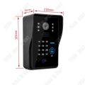 Miniatyrbild 3 av 4: TD® Wired Video Intercom 7 tums dörrklocka villa byggnad intercom lösenord fjärrkontroll låsa upp elektronisk dörrklocka