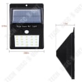 Miniatyrbild 3 av 4: TD® utomhussolljus, [4-pack] 20 led vattentät utomhussolljus med rörelsesensor, soldriven utomhusbelysning