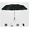 Miniatyrbillede 2 af 4: TD® Paraply diskret sort elegant regn UV beskyttelse polyesterstof automatisk høj kvalitet daglig tilbehør bagage regn