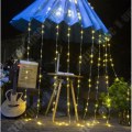Miniatyrbild 3 av 4: TD® 3 x 3m Vattentät Meteor Waterfall String Lights LED Waterfall Fairy Lights Gardiner Bröllopsbakgrundsljus - Blå