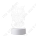 Miniatyrbillede 3 af 4: TD® Bordlampe Ugle 3D Akryl Nattlampe Indretning USB Opladning Nattelys Lampe Moderne Belysning