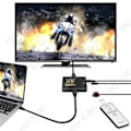 Miniatyrbild 2 av 4: TD® HDMI-switch med 5 ingångar 4K, HDMI-adapter för TV, konsoler eller DVD, fjärrkontroll för att växla mellan enheterna.