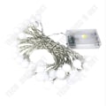 Miniatyrbild 1 av 4: TD® Warm White Frosted Small Ball Batteri LED String Lights - 40 bollar - Varmvitt - 6m