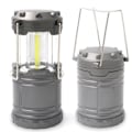 Miniatyrbillede 1 af 4: TD® LED COB campinglampe Foldbar stræk camping Ekstra lysstærk og bærbar med lys grå håndtag
