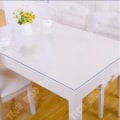 Miniatyrbillede 4 af 4: TD® Gennemsigtig PVC Borddug Hjem Deko til Beskyttelse mod Pletter 60 x 120 cm