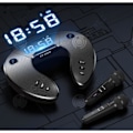 Miniatyrbild 4 av 4: I® trådlös mikrofon bluetooth högtalare utomhus familj karaoke bärbar mikrofon högtalare telefon stativ klocka högtalare