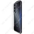 Pikkukuva 4 / 4: TD® Sormenjälkiä estävä, pudotuksilta suojaava puhelintasku Samsung Galaxy s22:lle + karbonikuituhiekka-tekstuurilla