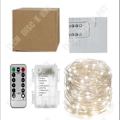 Miniatyrbillede 4 af 4: TD® Sæt af 3 Lyskæder LED 5m 50 LEDs, Varm Hvid, til Værelse, Jul, Bryllup, Fest, Hus, Have.