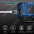 Pikkukuva 4 / 4: TD® 3 kpl USB-kaapeleita Apple-tuotteille iPhone iPad iPod Tietojen siirto Korkea nopeus Yhteensopivuus USB XS XR 8 7 6 Plus Nopea