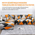 Miniatyrbillede 2 af 4: TD Sofa cover polyester fiber cover sofa 3 seats + 2 seats sofa cover corner sofa stretchable L shape
