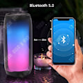 Miniatyrbild 3 av 4: TD® trådlös Bluetooth-högtalare med färgglada lampor Bärbar subwoofer-dator plug-in utomhusljudgåvor