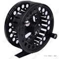 Miniatyrbillede 3 af 4: TD® Fluefiskeri hjul spiralkrog stang diameter hjul aluminiumlegering fluefisk let hurtig vand spinning hjul