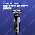 Miniatyrbillede 2 af 4: TD® DL-9211 ny elektrisk barbermaskine treblads vandtæt rotarisk barbermaskine