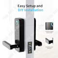 Miniatyrbild 4 av 4: TD® Smart Lock Fingeravtryck Lösenordslås Hem Stöldskydd Trädörr Kontorslägenhet APP-lås