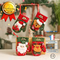 Miniatyrbillede 1 af 4: TD® Juledekoration små julestrømper non-woven juletræ hængende slikpose pakke med 4