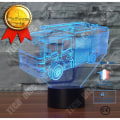 Miniatyrbillede 2 af 4: TD® Farverig 3D berøringsfølsom natlampe RE2BA0