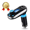 Pikkukuva 1 / 4: LCC® Bluetooth Auto Kit MP3 Soitin FM Lähetin Mikrofonilla, Handsfree-Puhelu, Kaksoislataus USB 5V/2.1A Ulostulo. Pengar