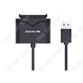 Miniatyrbild 4 av 4: TD® extern hårddiskadapter sata usb hdd optimerad sdd med uasp-stöd svart omvandlare strömförsörjningsstödkabel
