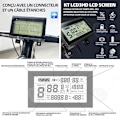 Pikkukuva 3 / 4: Langaton vedenkestävä pyöräilymittari, LCD-monitoäyttö nopeus ja matkamittari, pyöräilyajanotto.