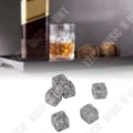 Miniatyrbillede 2 af 3: TD® 6 Faux Glaçons i Grå, Sort og Hvid Granit til Whisky Is i Kubusform Alternativ Genanvendelig Bevaring