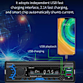 Miniatyrbillede 3 af 4: Autoradio TD® 188*60*58mm Tab uden tab Hurtig opladning 2.1A
