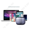 Miniatyrbillede 4 af 4: TD® Airoda 1536U Bluetooth-headset med digital batteri display, ørepropper, automatisk parring, trådløs Bluetooth-headset ca.