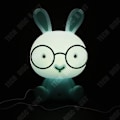 Miniatyrbillede 4 af 4: TD® Sød blå LED kaninlampe til børn - Babylampe til natbord Deko til nat LED - Dekorativt tilbehør til værelset