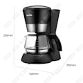 Miniatyrbillede 3 af 4: TD® Ménage lille drypkaffemaskine kontor kaffemaskine amerikansk termisk isolering automatisk te kaffemaskine