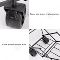 Miniatyrbillede 2 af 4: Indkøbsvogn 51 cm x 67 cm foldbar transportvogn med svingbare hjul til udendørs camping og indkøb i supermarkedet