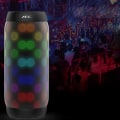 Pikkukuva 2 / 4: Langaton, valaistu Bluetooth-kaiutin, värikäs RGB ulkoilmakäyttöön, sylinterimäinen subwoofer.