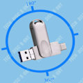 Pikkukuva 2 / 4: TD® Hi-Speed 3.0 128 Gt USB-muistitikku matkapuhelimelle Tabletti Type-C-liitin Matkapuhelin Tietokone