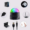 Miniatyrbillede 2 af 4: TD® disco scene lampe USB trådløs farvet LED fødselsdag projektor magisk kugle lys computere fjernbetjening stemmestyring
