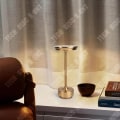 Miniatyrbillede 2 af 4: TD® Touch Table Lampe Genopladelig LED Læsning Læring Øjenværn Lys Bar Stue Værelse Luksus Effekt Guld